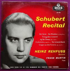 Rehfuss, Heinz  Schubert Recital (Piano Frank Martin) (Schellack-Platte (10", 33 1/3 RPM) 