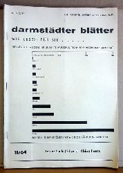 Studentenschaft der Technischen Hochschu  Darmstdter Bltter - wir lesen fr Sie .... Heft 11 / 1964 