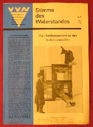 VVN und Max Oppenheimer (Verantw.)  Stimme des Widerstandes Nr. 4/1964 (Mitteilungsblatt des Prsidiums der Vereinigungen der Verfolgten des Naziregimes) 