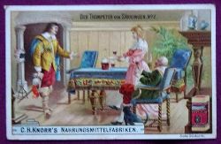   Reklamebild / Kaufmannsbild / Sammelbild Knorr Nahrungsmittelfabriken (Bild No. 2 Der Trompeter von Skkingen) 