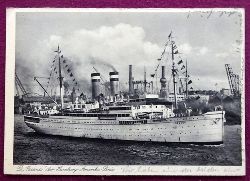   Ansichtskarte AK Dampfer "Oceana" der Hamburg-Amerika-Linie (umseitig mit Stempel Olympische Spiele Berlin 1936) 