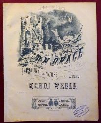 Weber, Henri  Un Orage (The Storm) (Imitation de la nature pour le piano) 