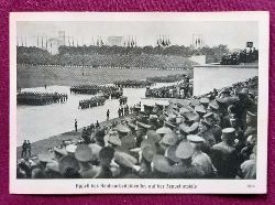   Ansichtskarte AK Appell des Reichsarbeitsdienstes auf der Zeppelinwiese 