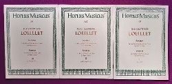 Loeillet, Jean Baptiste  Sonaten fr Blockflte (Querflte, Violine, Oboe) und Basso continuo I (op. 1-3); II (op. III / 9, op. IV / 9-10; III (op. III / 12, op. IV / 11-12) (Sonatas for Recorder (Flute, Violin, Oboe) and Basso continuo) 