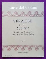 Veracini, Antonio  Sonata op. 3 Nr. IV la mineur - a-moll - A minor fr Violine, Violoncello und Cembalo (Hugo Ruf) 