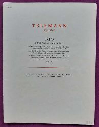 Telemann, Georg Philipp  Trio g-Moll fr Altblockflte (Querflte),Violine (Tenorblockflte, Oboe) und Cembalo (Klavier), Viola da gamba (Violoncello) ad lib. 