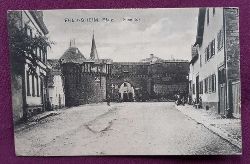   Ansichtskarte AK Freinsheim (Pfalz) Eisentor (hinten 4 Marken Bayern 10Pf orange mit Aufdruck Deutsches Reich) 