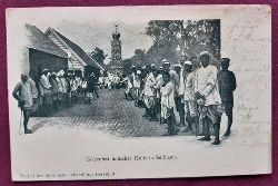   Ansichtskarte AK Gtzenfest indischer Kulis in Suriname 