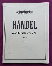 Hndel, Georg Friedrich  Concerto grosso Opus 6 Nr. 1. fr Streichorchester. Nach den Quellen hrsg. von Wilhelm Weissmann (Partitur) 