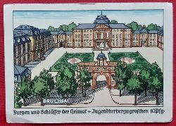   Ansichtskarte AK Bruchsal. Burgen und Schlsser der Heimat 1. (Jugendherbergsgroschen 10Pf) 