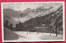   AK Ansichtskarte Bernina-Bahn am Morteratschgletscher und Bernina-Gruppe 