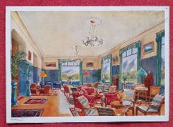   AK Ansichtskarte St. Moritz. Hotel Olympia-Metropole Engadin. Schweiz. Halle (farbige Kunstpostkarte) 