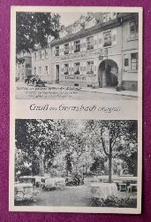   AK Ansichtskarte Gru aus Gernsbach (Murgtal). Gasthaus zum goldnen Kreuz Bes. F. Schmidt. 2 Ansichten 