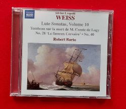 Weiss, Silvius Leopold  Lute Sonatas Volume 10 Tombeau sur la Mort de M. Comte de Logy No. 28 "Le fameux Corsaire" No. 40 (Robert Barto) 