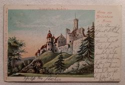   AK Gruss aus Heidenheim a. Brenz (Litho Schloss-Ruine Hellenstein) 