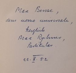 Rychner, Max  Zur Europischen Literatur zwischen zwei Weltkriegen 