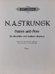 Strungk, Nicolaus Adam (1640-1700)  Suiten und Airs fr Blockflte (Sopran-, Alt- oder Tenorflte) und Cembalo (KLavier) (Urtext) 