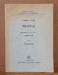 Ovidius Naso, L. (Ovid) und Georg (Hg. u. Übs.) Luck  Tristia Band I Text und Übersetzung 
