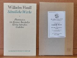 Hauff, Wilhelm  Smtliche Werke Band 3 (Phantasien im Bremer Ratskeller. Phantasien und Skizzen. Kleine Schriften. Gedichte) 