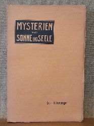 Kritzinger, H.H. (Hans Hermann)  Mysterien von Sonne und Seele (Psychische Studien zur Klrung der okkulten Probleme) 
