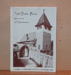   700 Jahr-Feier Gemeinde Wolfartsweier (Festschrift zur Jubilumsfeier am 14., 15. u. 16. September 1963) 