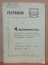   Festbuch zum 4. Bezirksmusikfest mit Wertungsspiel des Bundes Sddeutscher Volksmusiker e.V. (verbunden mit dem 30jhrigen Jubilum des Musikvereins Neureut am 4., 5. und 6. Juli 1953) 