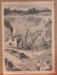 Stwer, W.  Dampf-Excavator beim Panamakanalbau (Nach einer Originalskizze v. W. Stwer) 