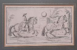 Parrocel, Charles  Orig.Kupferstich. aus "Ecole de Cavalerie" Paris 1733, von Charles Parrocel, gestochen v. J. Andram 