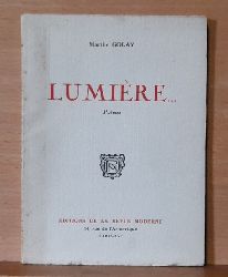 Golay, Marthe  Lumire (Pomes) 
