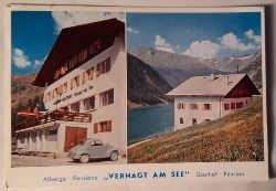   Ansichtskarte AK Val Senales - Schnalstal / Sdtirol 1700m "Albergo-Pensione "Vernagt am See" 
