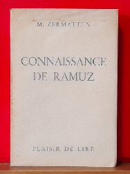 Zermatten, Maurice  Connaissance de Ramuz 