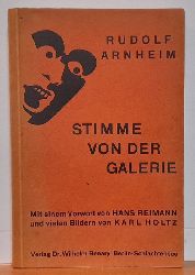 Arnheim, Rudolf  Stimme von der Galerie (25 kleine Aufstze zur Kultur der Zeit) 