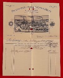   Rechnung mit Briefkopf der Hannoversche Portland-Cementfabrik AG (vorm. Kuhlemann & Meyerstein) v. 22. April 1910 
