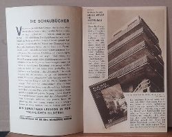 Orell Fssli  Verlagswerbung / Broschre des Orell Fssli Verlag, Zrich-Leipzig "Schaubcher Prospekt der 1. und 2. Reihe" 