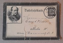   Packetfahrkarte Berliner Packetfahrt 2Pf. schwarz gelaufen 14. Juli 1888 (adressiert an Ernst Victor Berlin) 