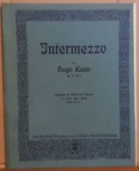 Kaun, Hugo  Intermezzo Op. 76 No. 3 (Ausgabe fr Viola und Klavier v. Prof. Aug. Gentz) 