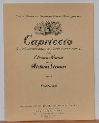 Strauss, Richard und Clemens Krauss  Capriccio (Ein Konversationsstck fr Musik in einem Aufzug von Clemens Krauss und Richard Strauss Op. 85. Streichsextett) 