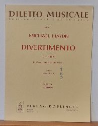 Haydn, Michael  Divertimento C-Dur fr Oboe (Flte), Viola und Violone. Erstdruck (Werner Rainer) (NUR Stimmen) 