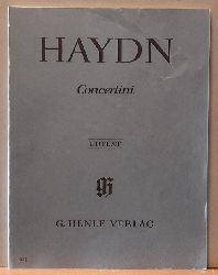 Haydn, Joseph  Concertini fr Klavier mit zwei Violinen und Violoncello (Urtext) (nach den ltesten Abschriften hg. v. Horst Walter. Fingersatz Hans-Martin Theopold) 