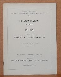 Danzi, Franz  Duos fr Viola und Violoncello (Hg. Fritz Kneusslin) 