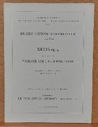 Hoffmeister, Franz Anton (1754-1812)  Duos Op. 5 fr Violine und Violoncello (Hg. Fritz Kneusslin) 