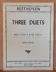 Beethoven, Ludwig van  Three Duets for Violin and Viola (Hermann-Pagels) 