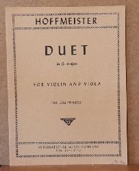 Hoffmeister, Franz Anton (1754-1812)  Duet in G major for Violin and Viola (William Primrose) 