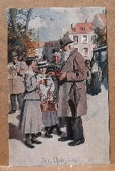   Ansichtskarte AK Die Kriegsleistungen der Heimat (Eine Knstler-Postkartenreihe Karte Nr. 1: "Der Opfertag") 