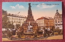   Ansichtskarte AK Mannheim. Monumentalbrunnen, Paradeplatz in Farbe 