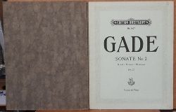 Gade, Niels W.  Sonate Nr. 2 D-Moll fr Pianoforte und Violine Op. 21 