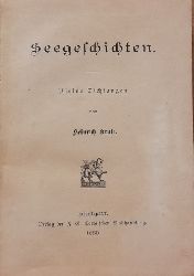 Kruse, Heinrich  Seegeschichten (Kleine Dichtungen) 