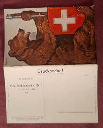   Kleines Heft "Gruss vom Eidg. Schtzenfest in Bern 17.-31. Juli 1910 mit 12 s/w Fotos 