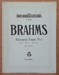 Brahms, Johannes  Klarinetten-Sonate Nr. 1 F moll Op. 120 (Ausgabe fr Klavier und Klarinette (oder Viola) 
