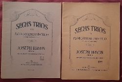Haydn, Joseph  Sechs Trios fr Flte, Violine und Cello (Originalbesetzung) Op. 100 No. 1-3 und 4-6 (Neuausgabe v. Richard Dittrich) 